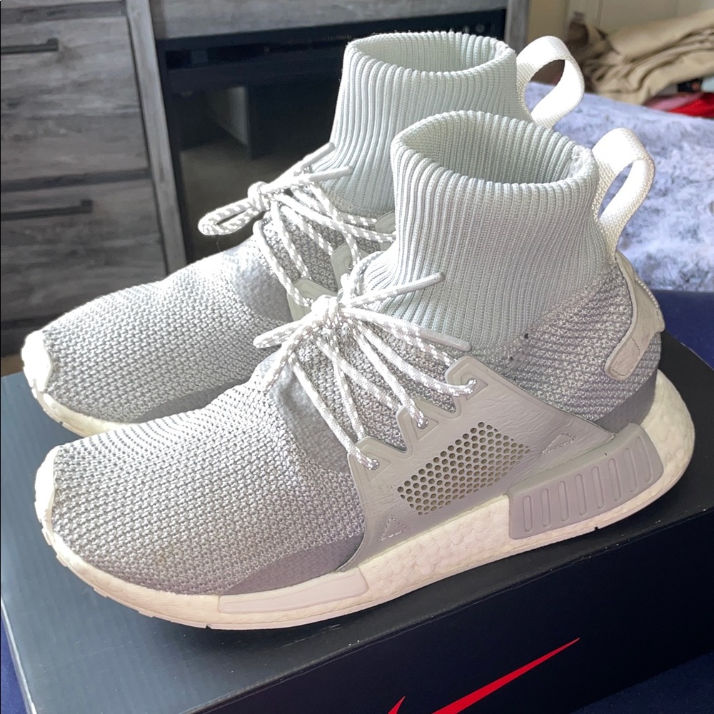 adidas Gray Primeknit Sneakers